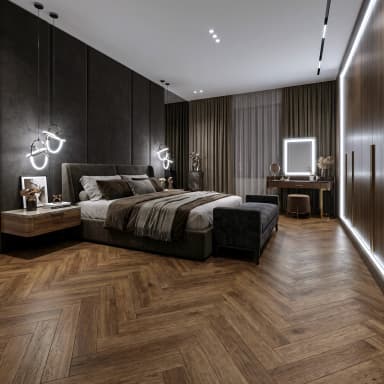 Polar SPC Herringbone - Classic Oak