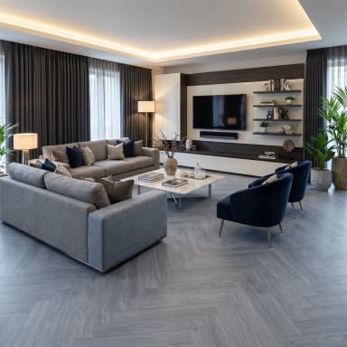 Richmond SPC Herringbone - Silver