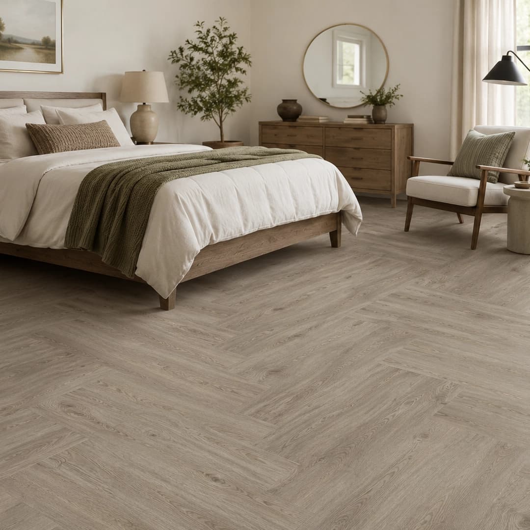Richmond SPC Herringbone - Cappuccino