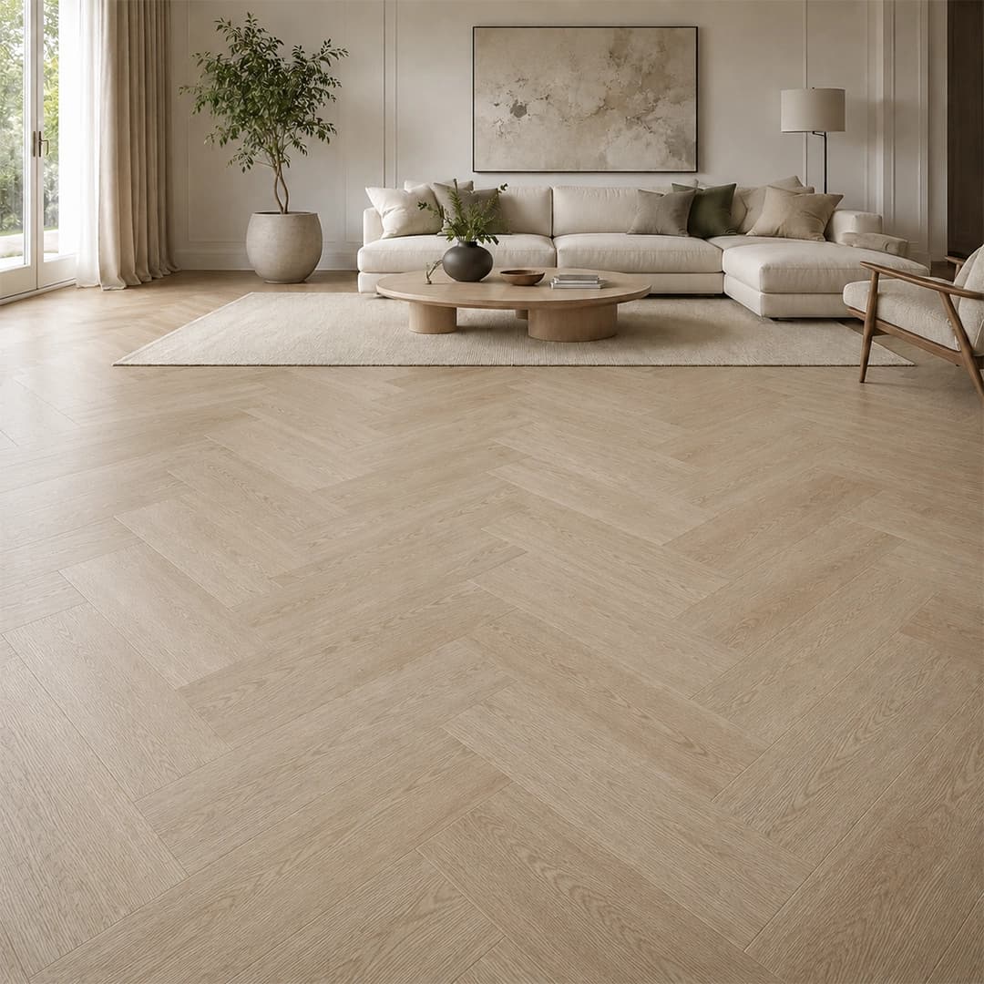 Richmond SPC Herringbone - Oak